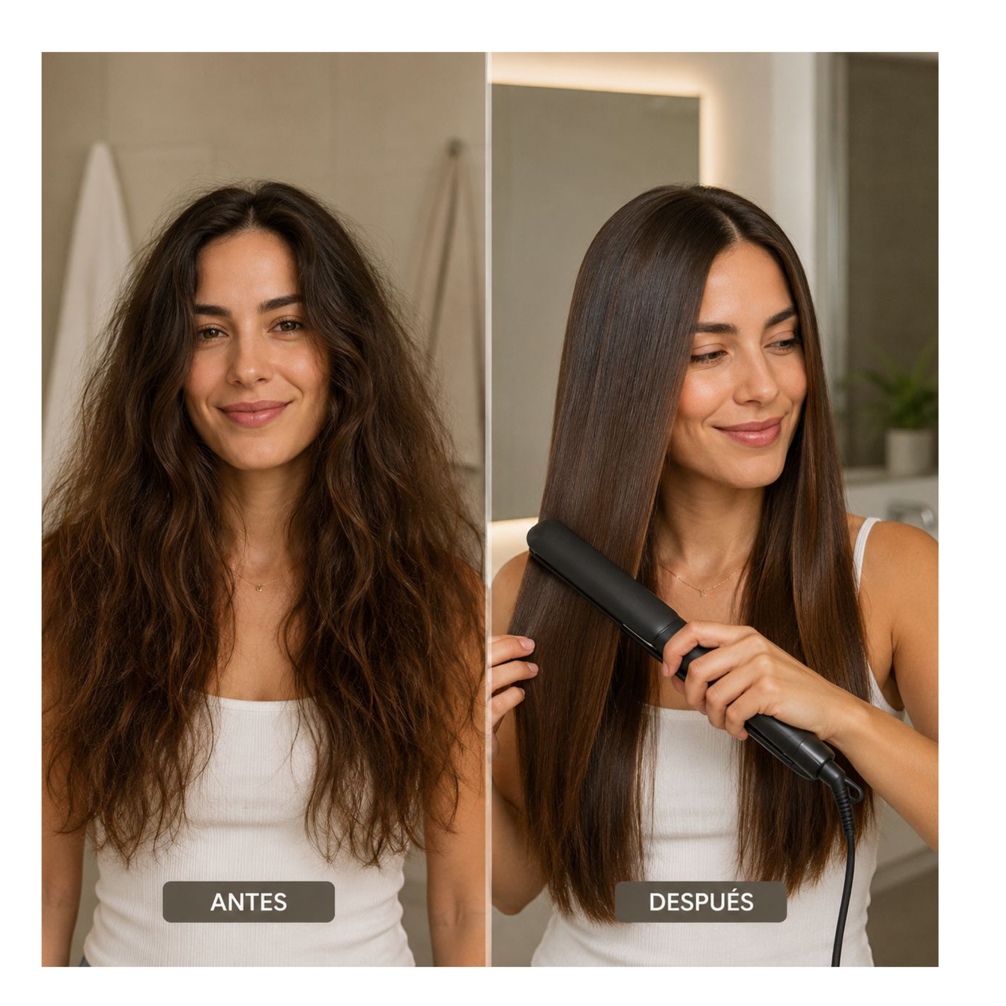 Plancha para el cabello 2 en 1