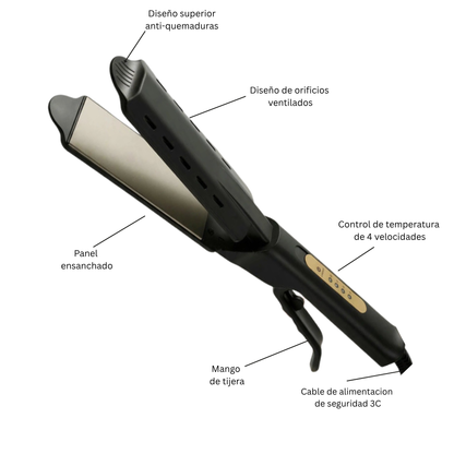 Plancha para el cabello 2 en 1